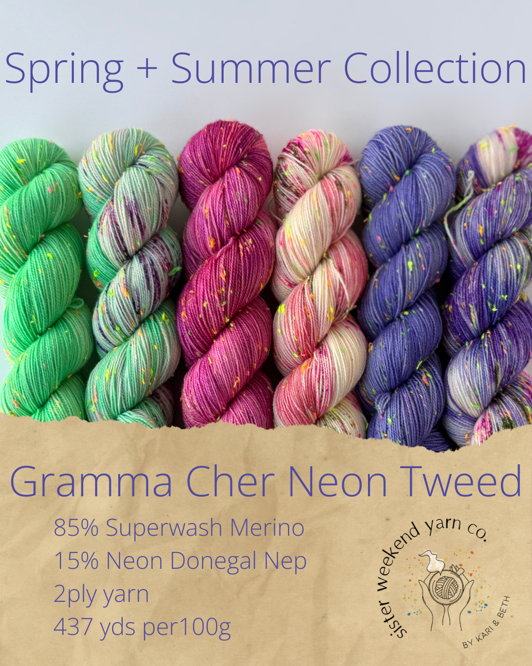Spring + Summer Collection: Full Skeins (Dyed to Order)