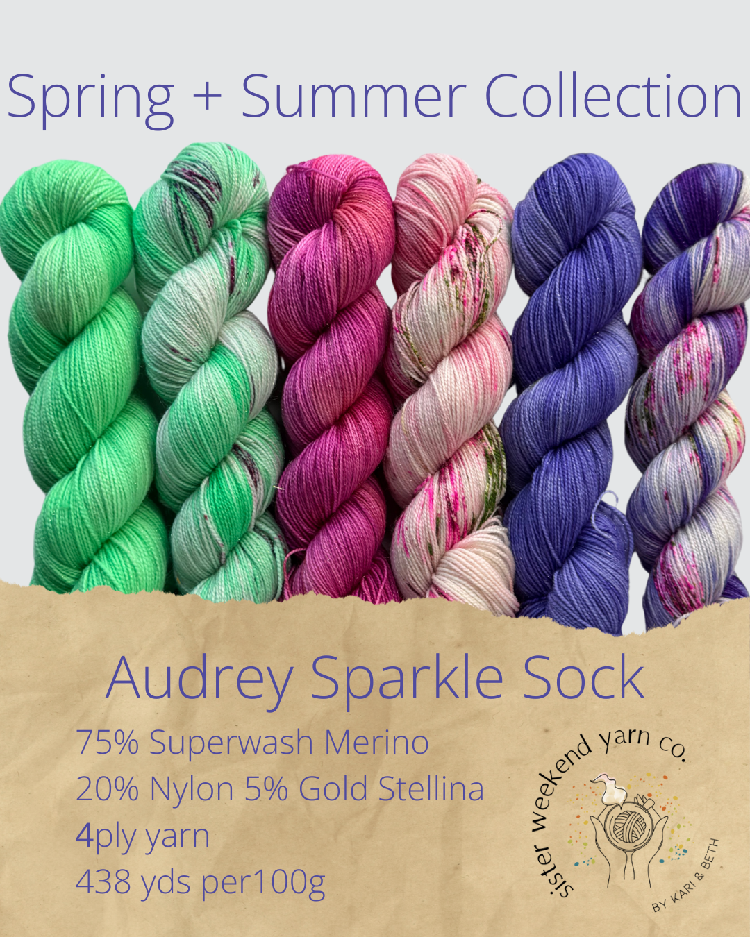 Spring + Summer Collection: Full Skeins (Dyed to Order)