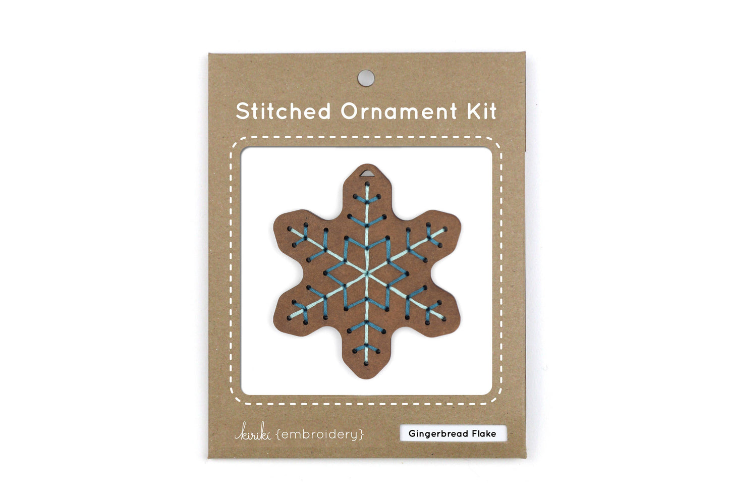 Gingerbread Flake - DIY Stitched Ornament Kit