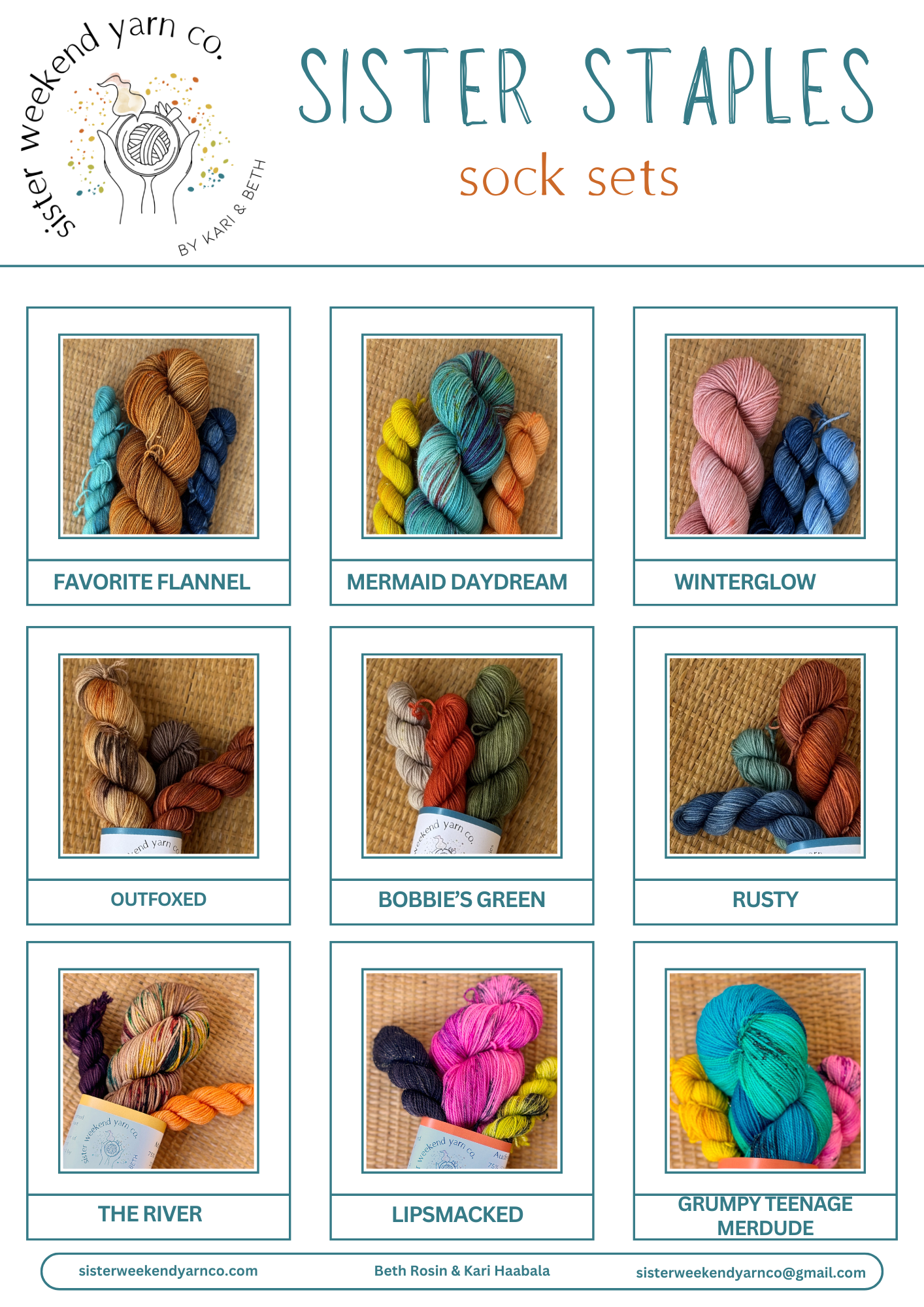 Wholesale Yarn Order - Dyed to order - Mini Sets