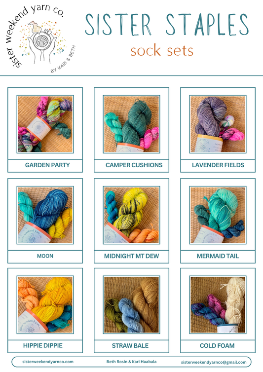 Wholesale Yarn Order - Dyed to order - Sock Sets