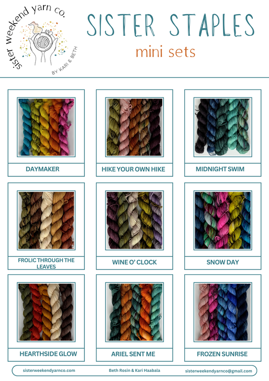 Wholesale Yarn Order - Dyed to order - Mini Sets
