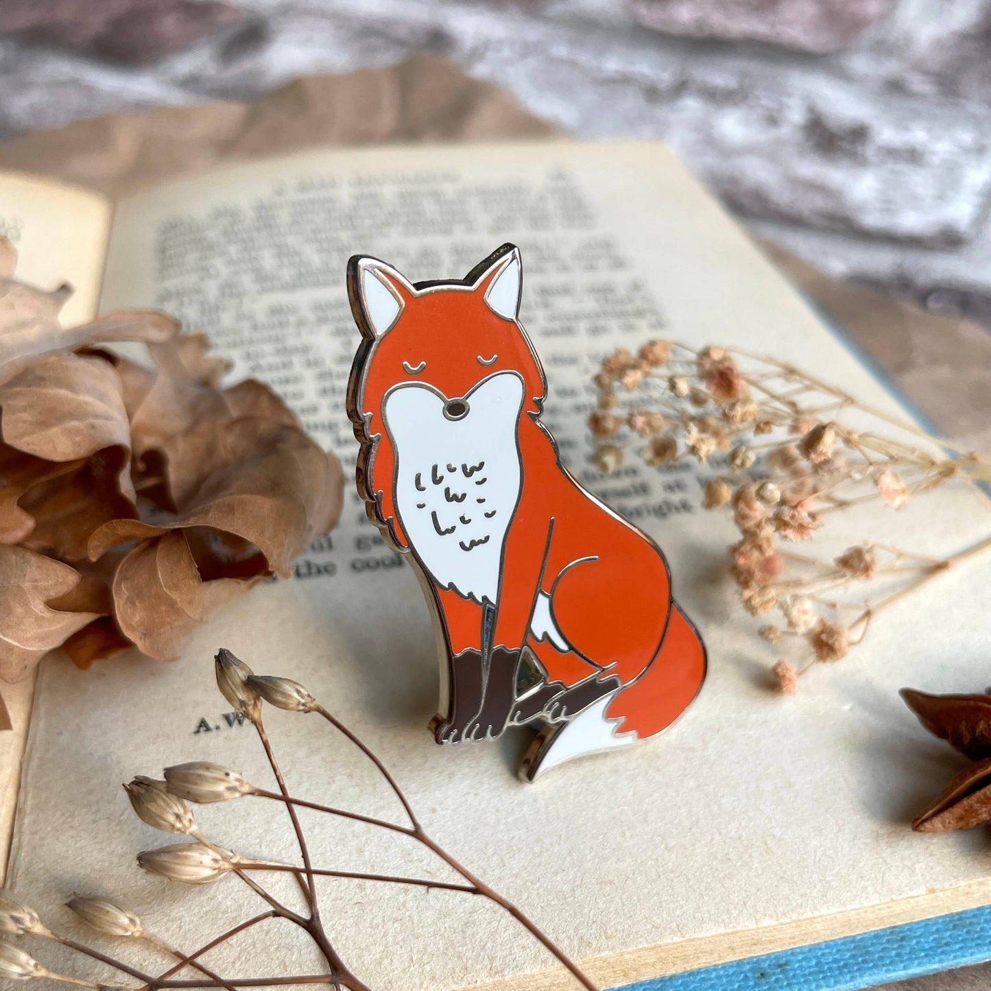 Fox Hard Enamel Pin