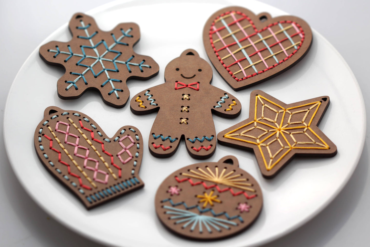 Gingerbread Flake - DIY Stitched Ornament Kit