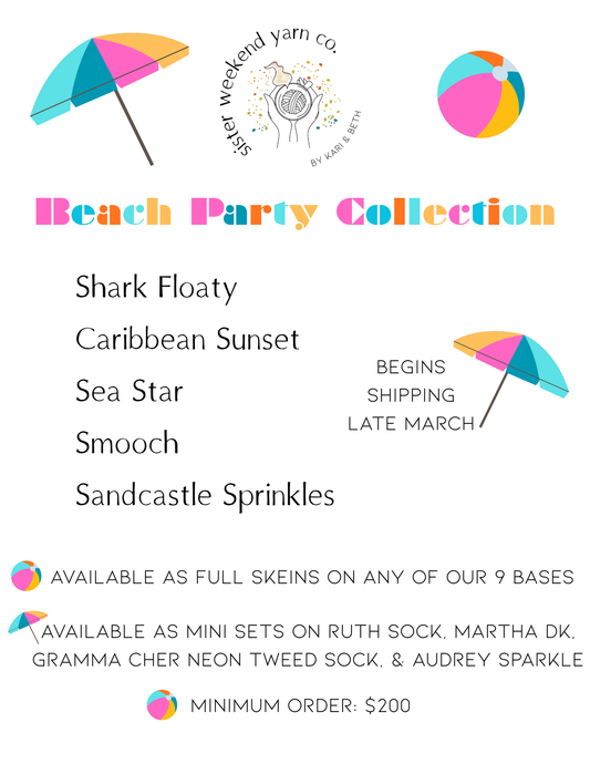 Beach Party Collection: Full Skeins (WHOLESALE ONLY)