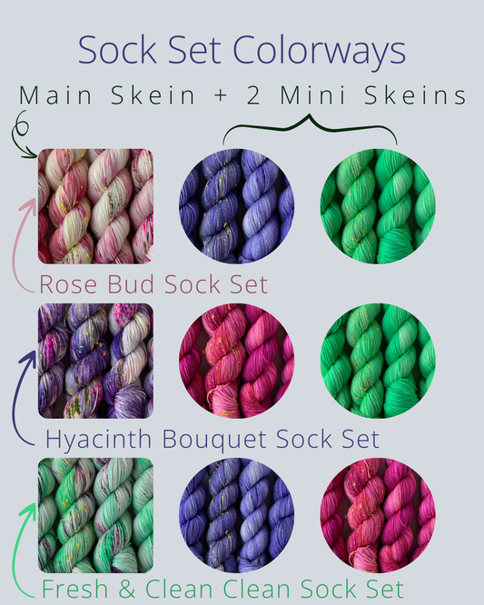 Spring + Summer Collection: Sock Sets (Dyed to Order)