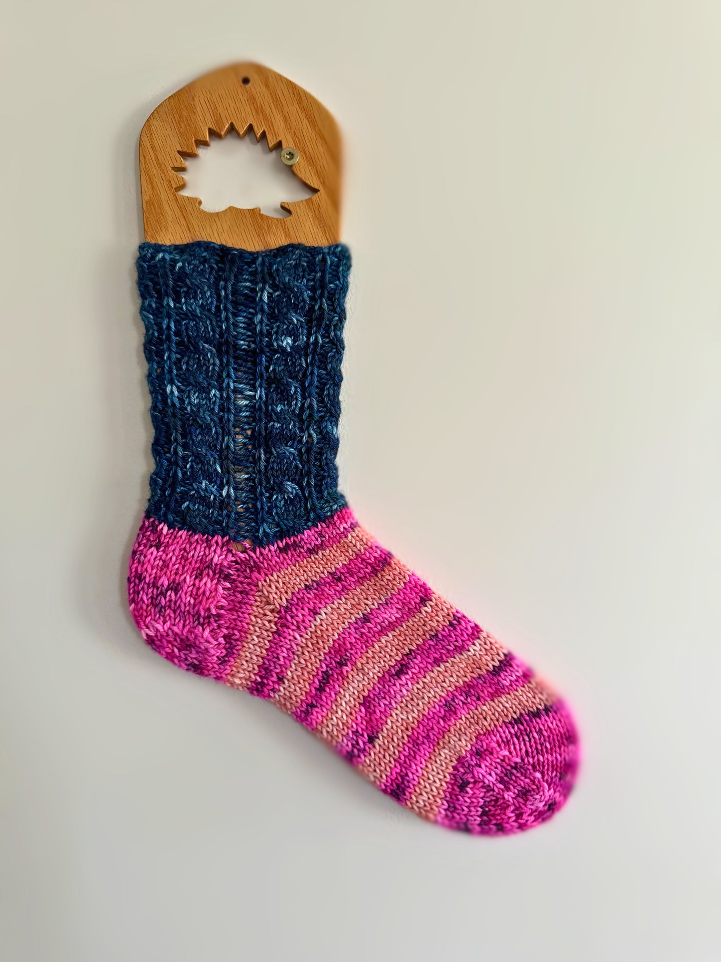 Cozy Cabled Sock Kit: DK weight {Dyed-to-Order listing!}