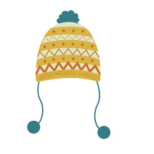 pompom hat sticker